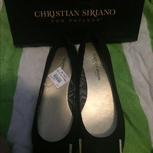 Christian Siruano for Payless black slip on shoes